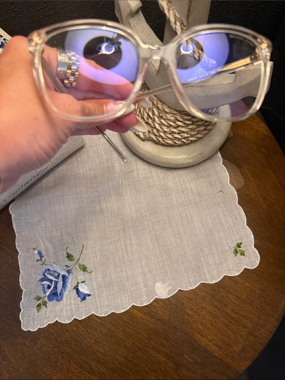 Michael Kors transparent round
